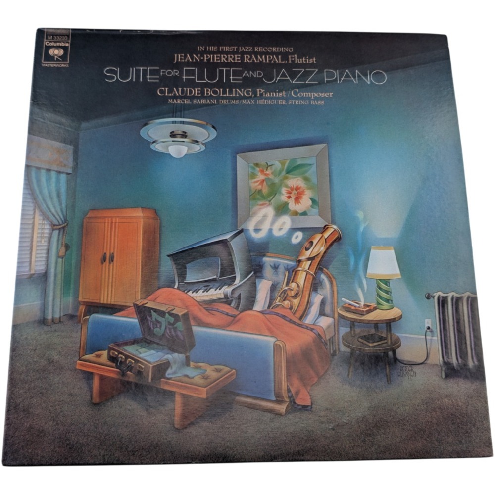 Rampal Bolling Suite For Flute And Jazz Piano LP 1975 Columbia M 33233 Ex/Vg+